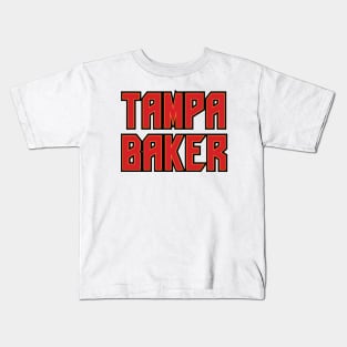 Tampa Baker Text Kids T-Shirt